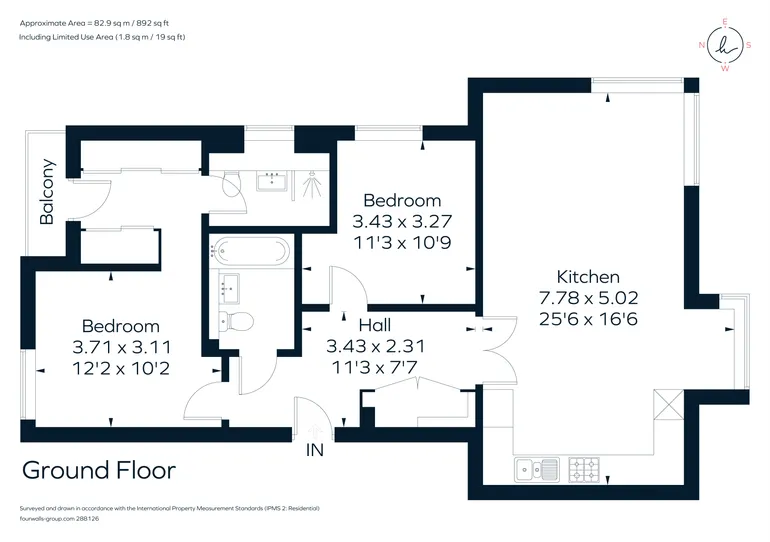 Floorplan 1 for Denzil Road Guildford GU2