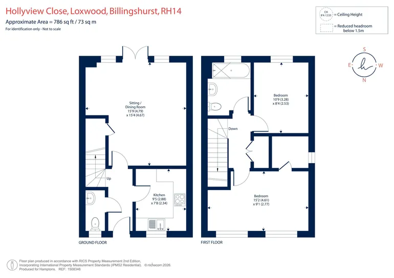 Floorplan 1 for Hollyview Close Loxwood RH14 0GA