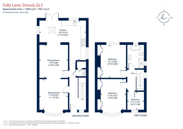 Floorplan 1 for Folly Lane Stroud GL5