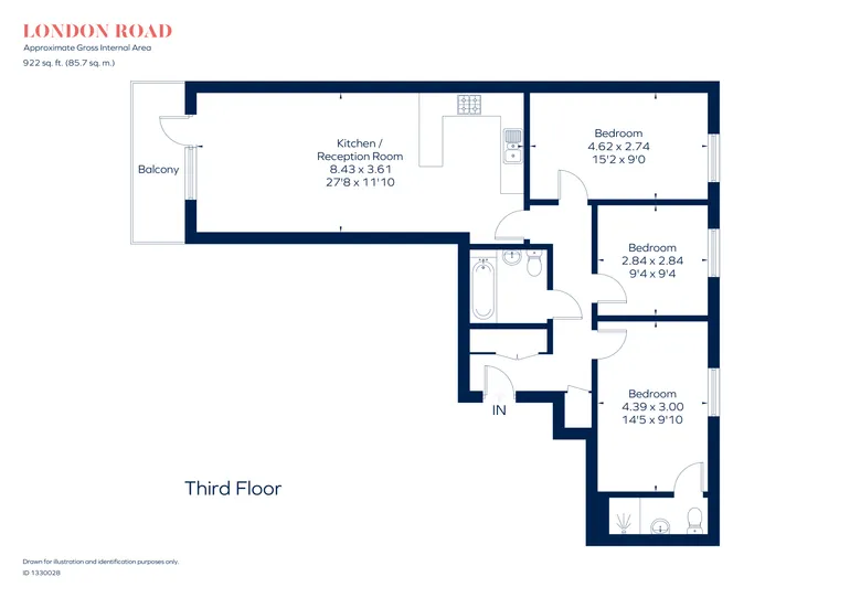 Floorplan 1 for London Road, Isleworth, TW7