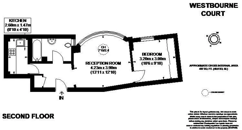 Floorplan 1 for Orsett Terrace Bayswater W2