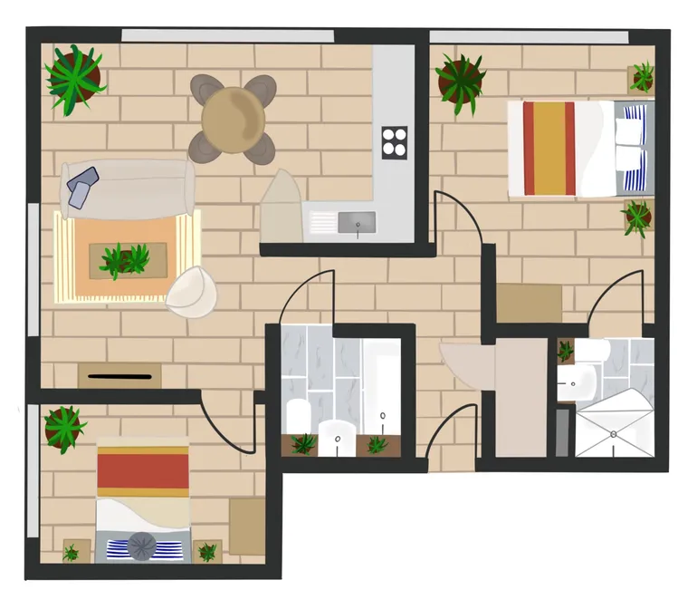 Floorplan 1 for Enclave: Birmingham City, 149 Hurst St Birmingham B5