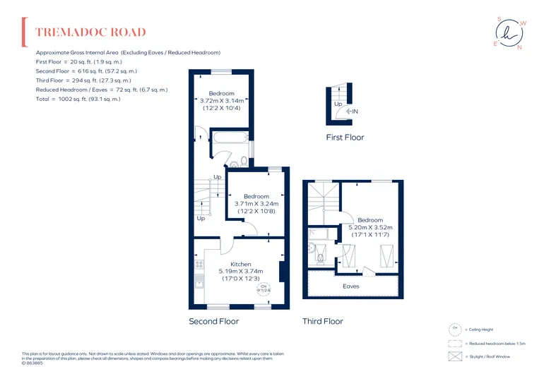 Floorplan 1 for Tremadoc Road London SW4