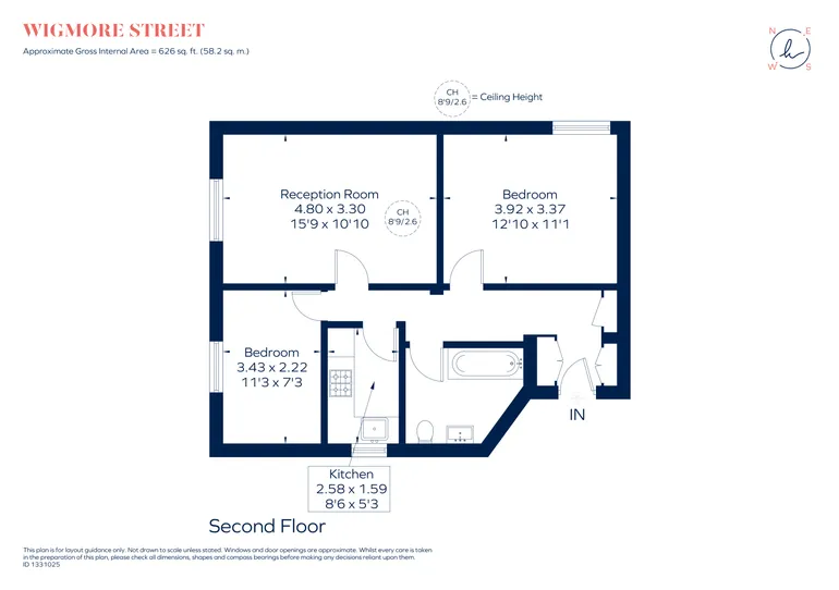 Floorplan 1 for Wigmore Street Marylebone W1U