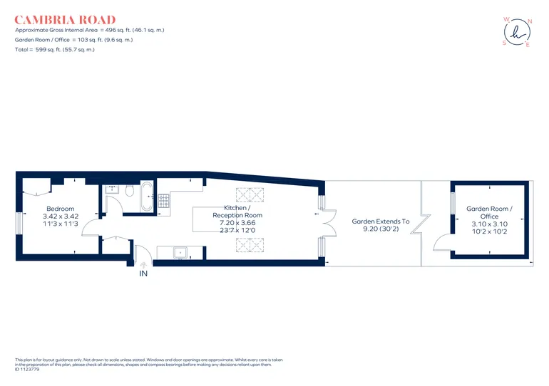 Floorplan 1 for Cambria Road London SE5