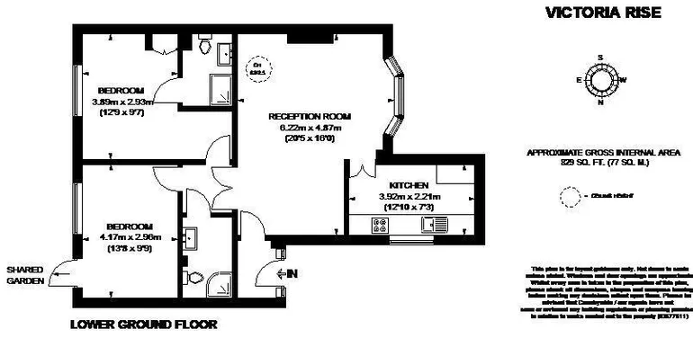 Floorplan 1 for Victoria Rise London SW4