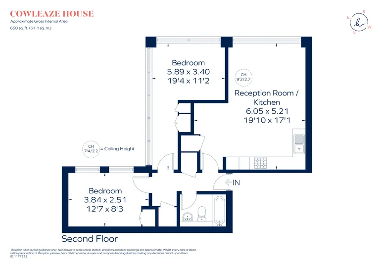 Floorplan 1 for Cowleaze Road Kingston upon Thames KT2