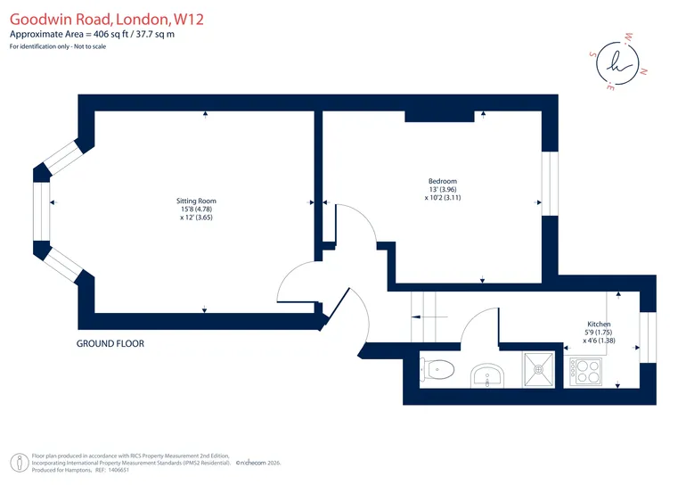 Floorplan 1 for Goodwin Road London W12