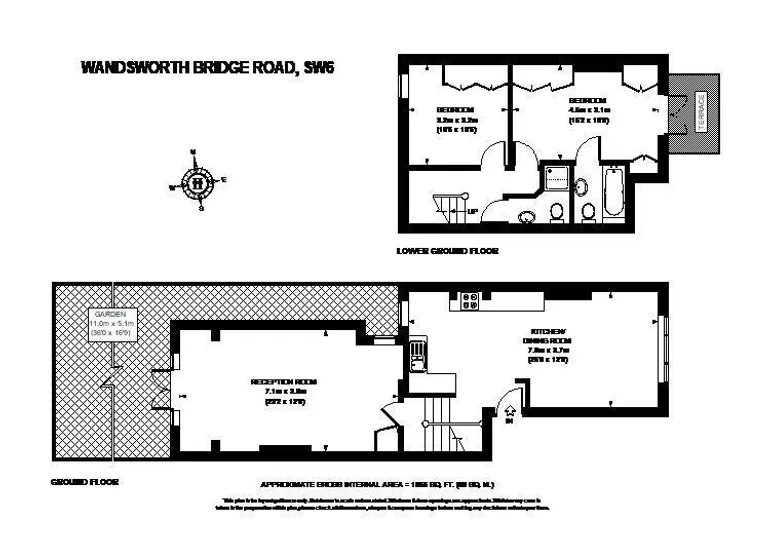 Floorplan 1 for Wandsworth Bridge Road London SW6