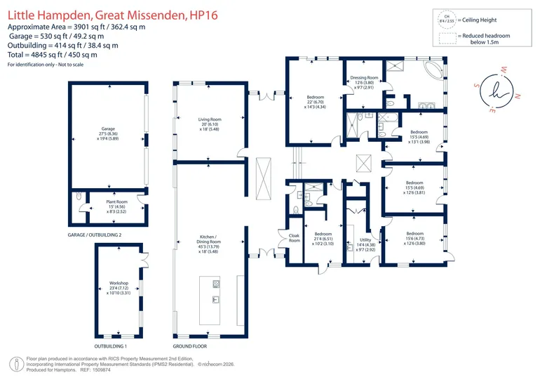 Floorplan 1 for Cobblershill, Great Missenden, HP16
