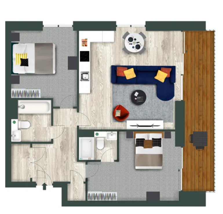 Floorplan 1 for Kooky Staines, 4 Fairfield Avenue Staines-upon-thames TW18