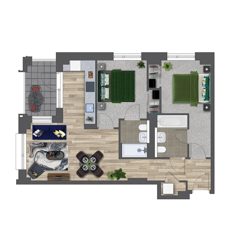 Floorplan 1 for Kooky Redhill, 1 Marketfield Way Redhill RH1