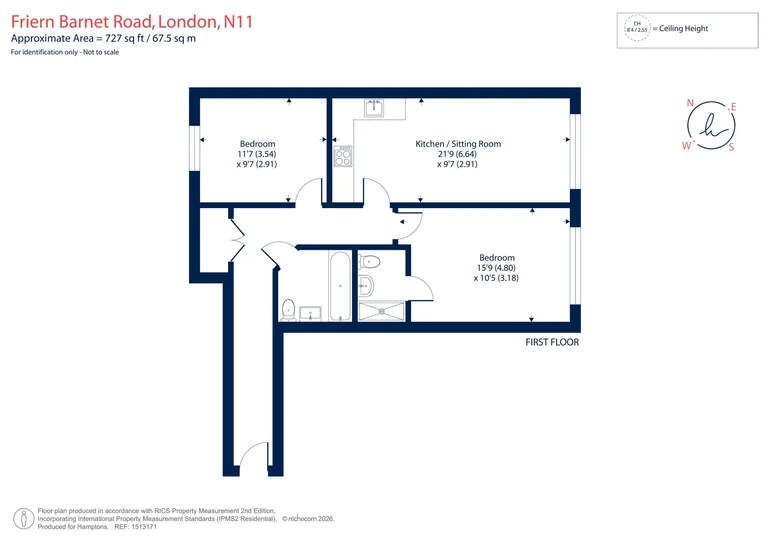 Floorplan 1 for Friern Barnet Road London N11