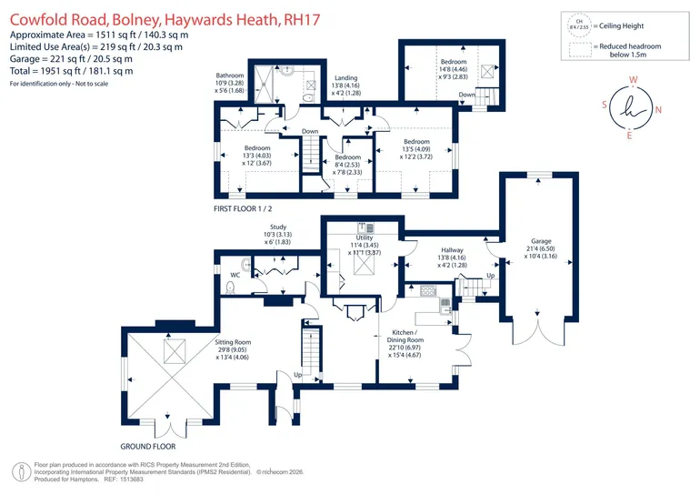 Floorplan 1 for Cowfold Road, Bolney, RH17