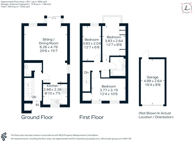 Floorplan 1 for Taylor Close, St. Albans, AL4