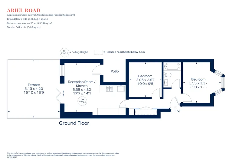 Floorplan 1 for Ariel Road, London, NW6