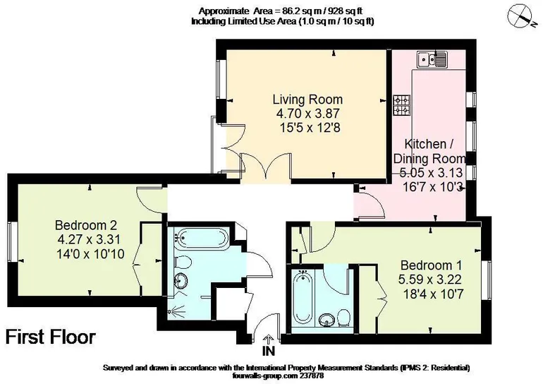 Floorplan 1 for Epsom Road Guildford GU1