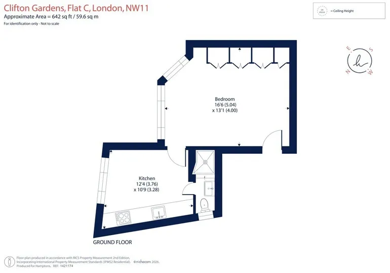 Floorplan 1 for Clifton Gardens London NW11