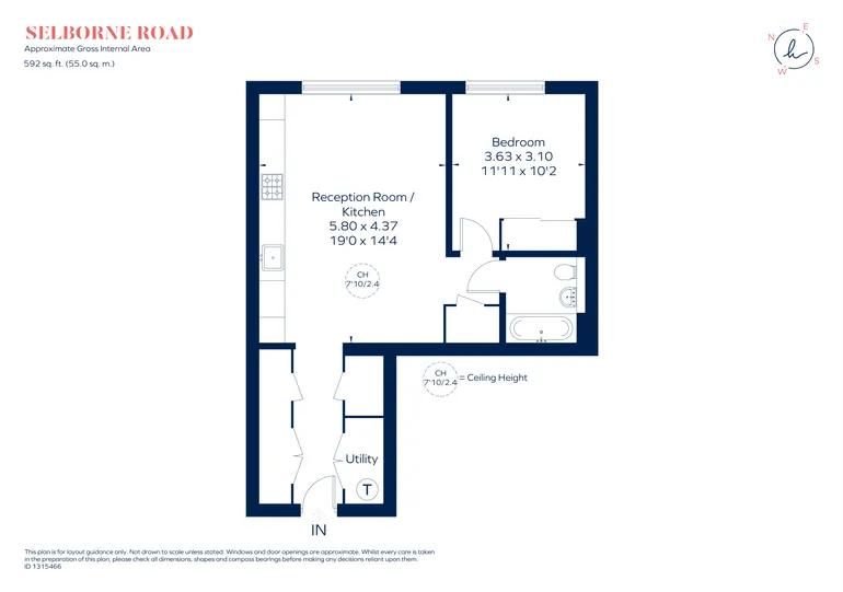 Floorplan 1 for 11 Selborne Road London E17
