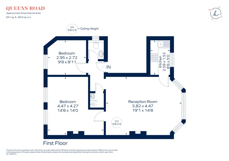 Floorplan 1 for Queens Road Kingston Upon Thames KT2
