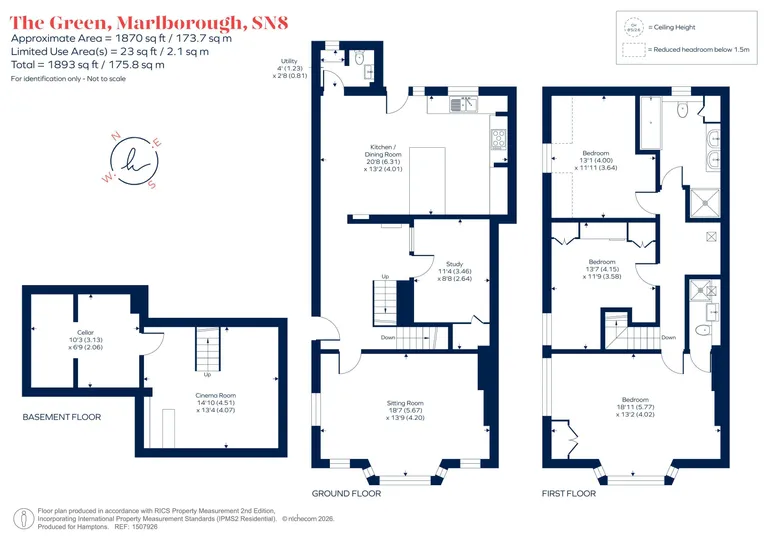 Floorplan 1 for The Green Marlborough SN8