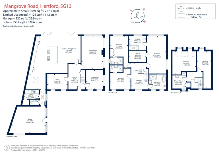 Floorplan 1 for Mangrove Road, Hertford, SG13