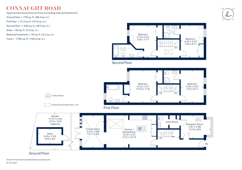 Floorplan 1 for Connaught Road, Teddington, TW11