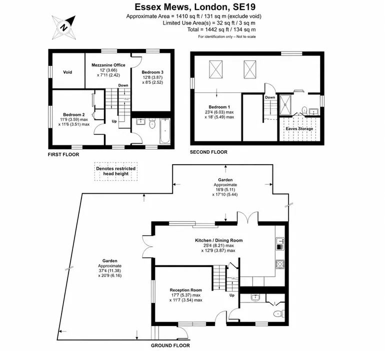 Floorplan 1 for Essex Mews, London, SE19