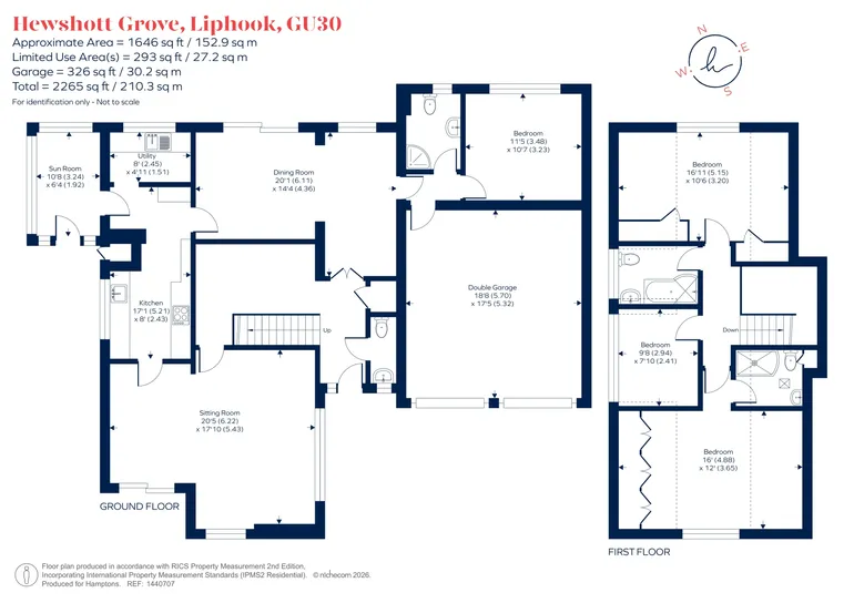 Floorplan 1 for Hewshott Grove, Liphook, GU30