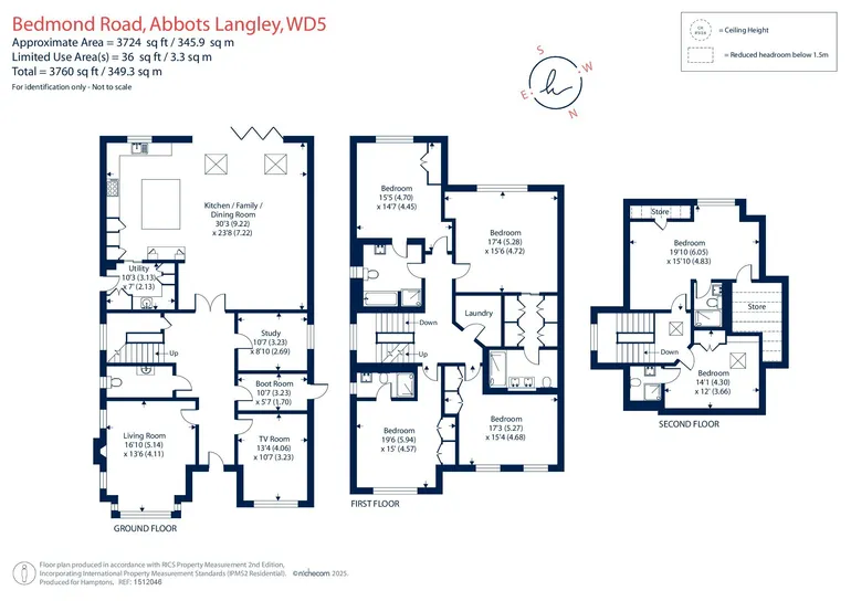 Floorplan 1 for Bedmond Road, Bedmond, WD5
