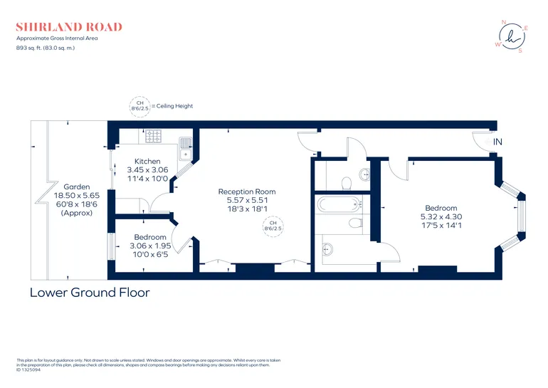 Floorplan 1 for Shirland Road, London, W9