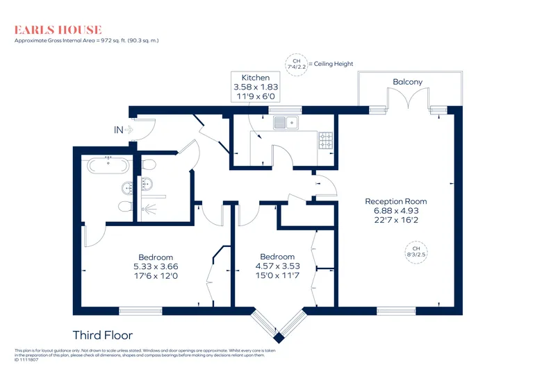 Floorplan 1 for Strand Drive, Richmond, TW9