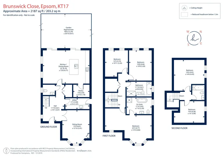 Floorplan 1 for Brunswick Close, Epsom, KT17