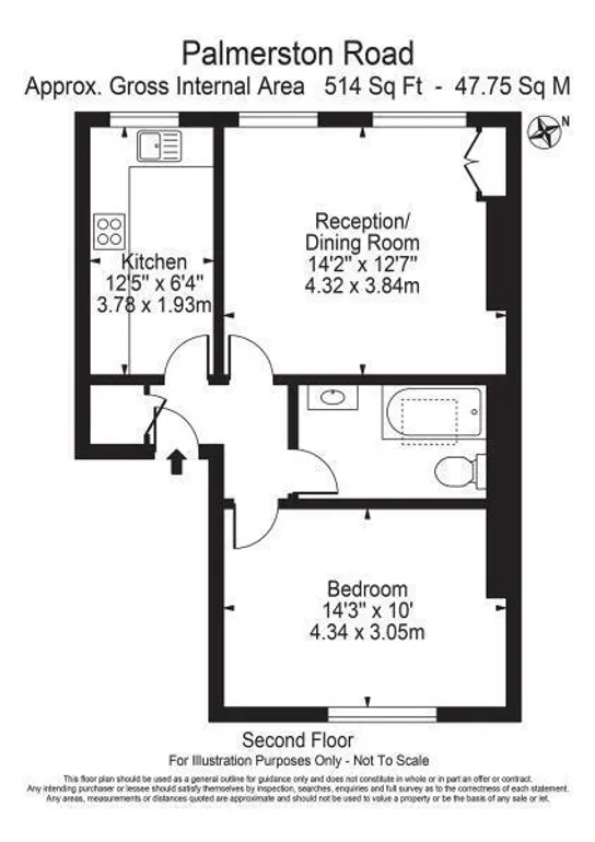 Floorplan 1 for Palmerston Road London N22
