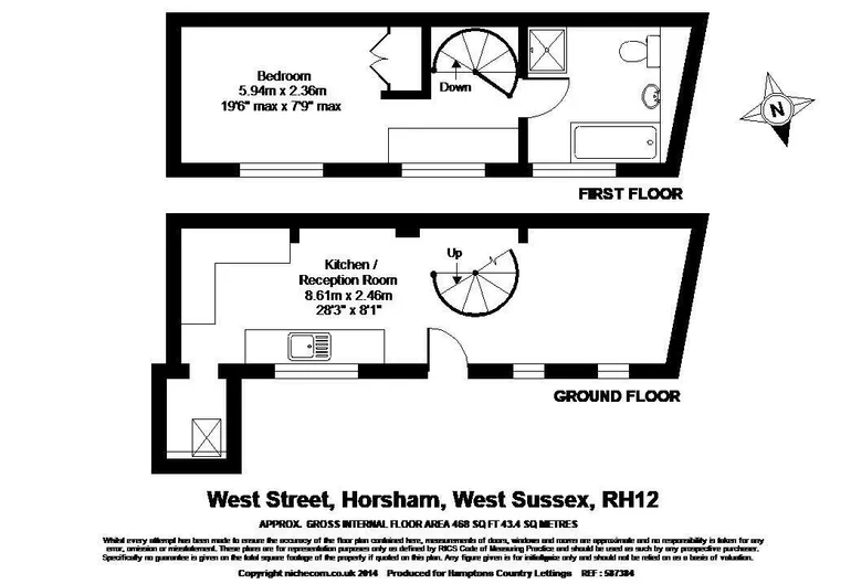 Floorplan 1 for Black Horse Way Horsham RH12