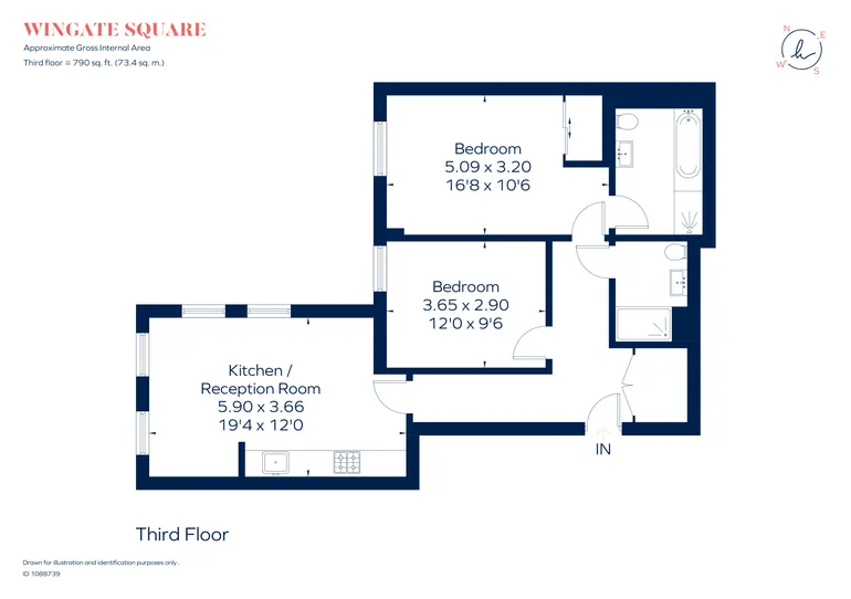 Floorplan 1 for Wingate Square, SW4
