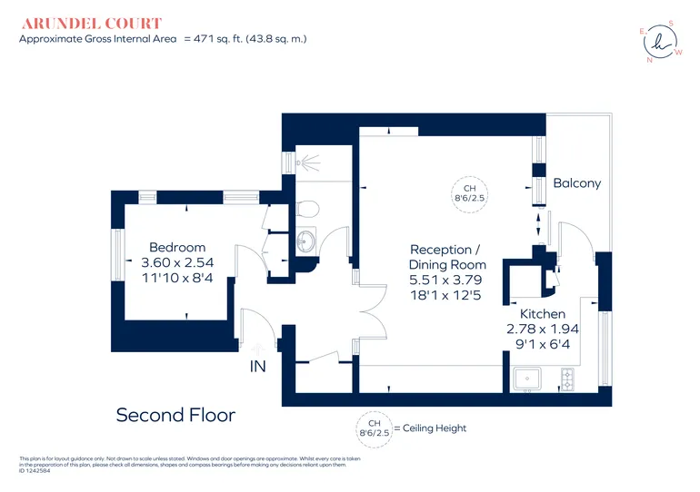 Floorplan 1 for Jubilee Place London SW3