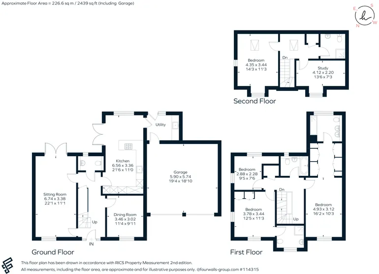 Floorplan 1 for Bishopdown, Salisbury, SP1