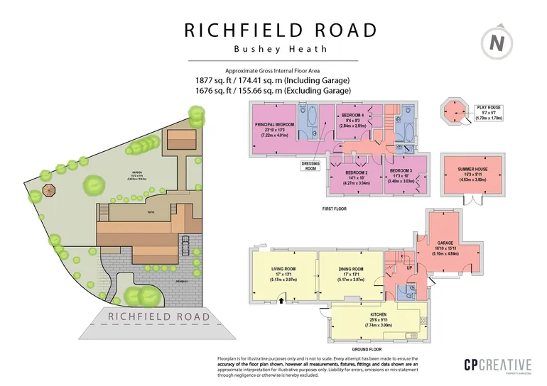 Floorplan 1 for Richfield Road, Bushey, WD23