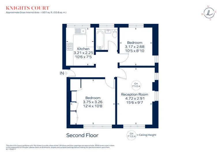 Floorplan 1 for Knights Park Kingston Upon Thames KT1