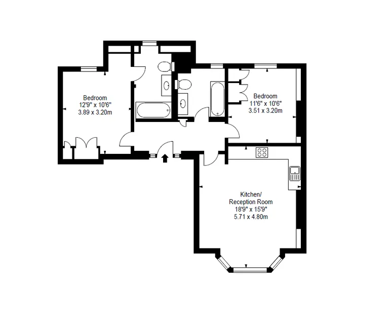 Floorplan 1 for Hamlet Gardens, 290 King Street, London, W6