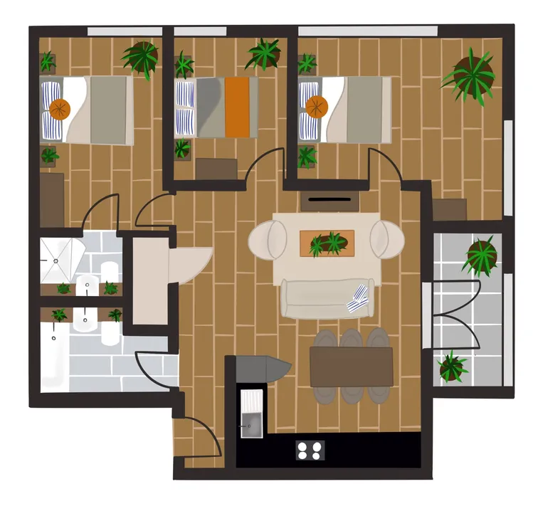 Floorplan 1 for Enclave, 149 Hurst St Birmingham B5