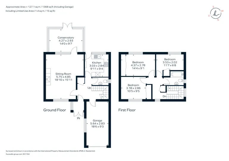 Floorplan 1 for Fishersdene, Claygate KT10