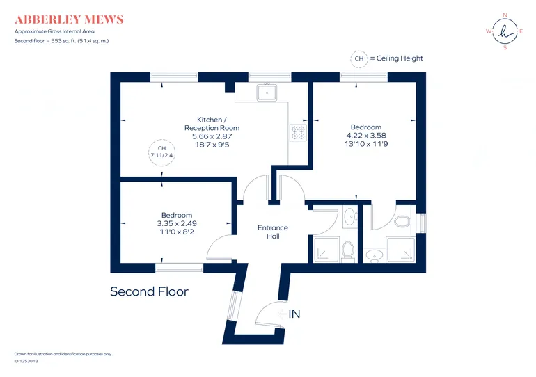 Floorplan 1 for Abberley Mews, SW4