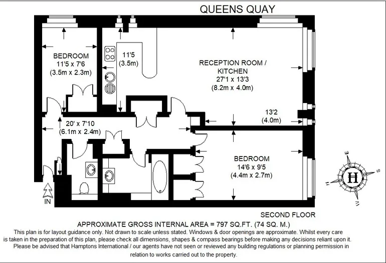 Floorplan 1 for Upper Thames Street, London, EC4V