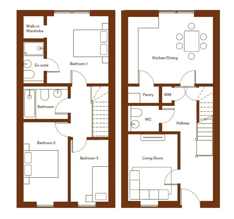 Floorplan 1 for Plot 16 Medburn Yard Watling Street, Radlett, WD6