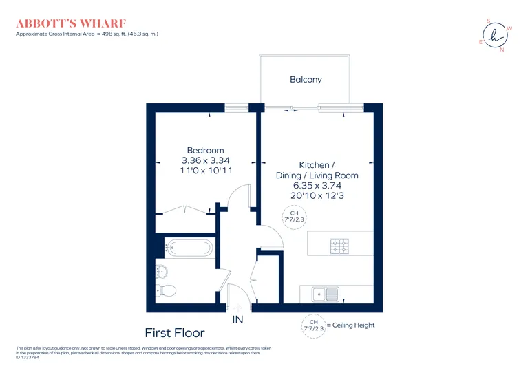 Floorplan 1 for Stainsby Road, London, E14