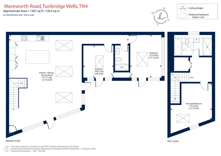 Floorplan 1 for Mereworth Road Tunbridge Wells TN4