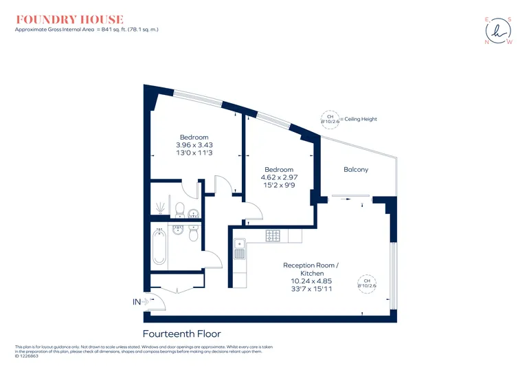 Floorplan 1 for Elmsleigh Road Staines-upon-Thames TW18