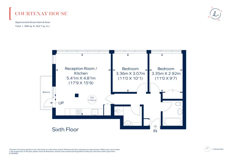 Floorplan 1 for New Park Road, SW2